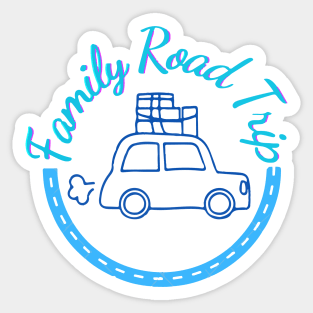 Roadtrip, Family Road trip Vacation Sticker